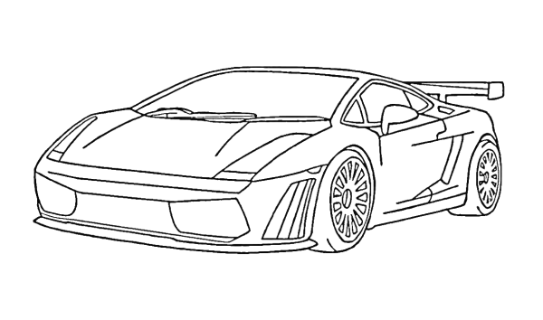 Раскраска Ламборгини