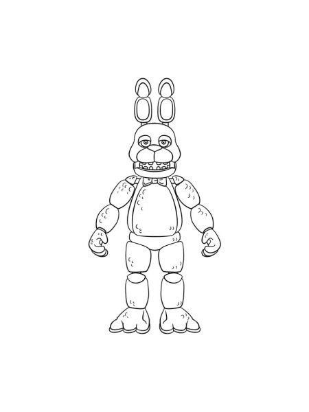 Раскраска АНИМАТРОНИК спринг Бонни