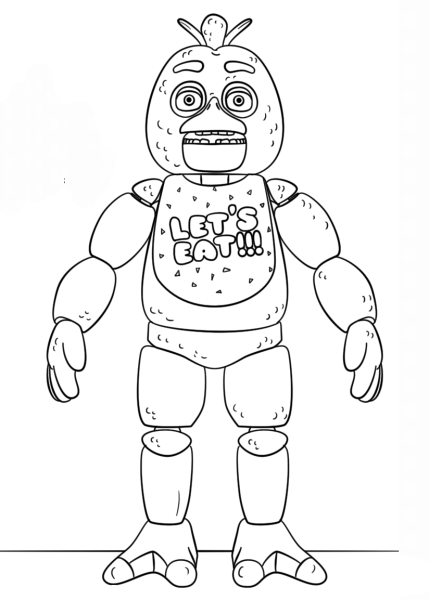 Фредди АНИМАТРОНИК раскраска