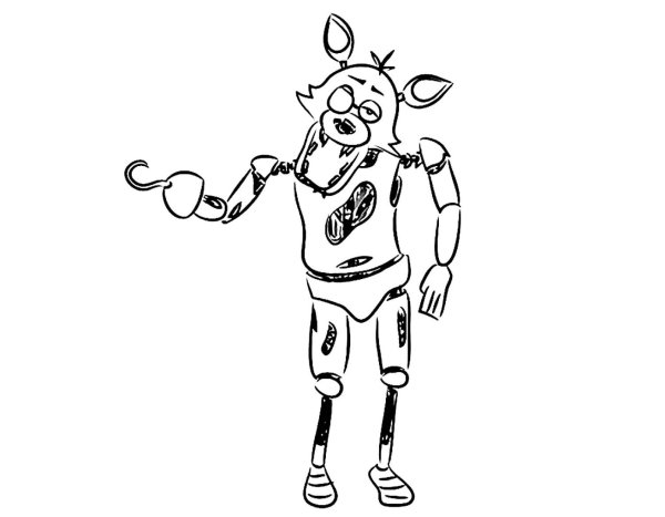 Раскраски пять ночей с Фредди Фокси