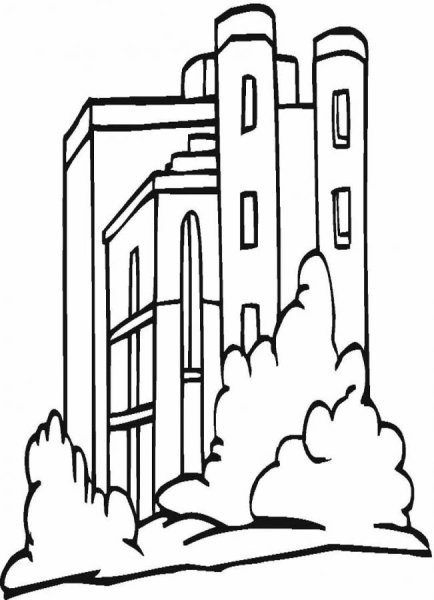 Раскраска здания