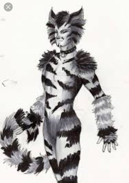 Эскиз костюма к мюзиклу кошки