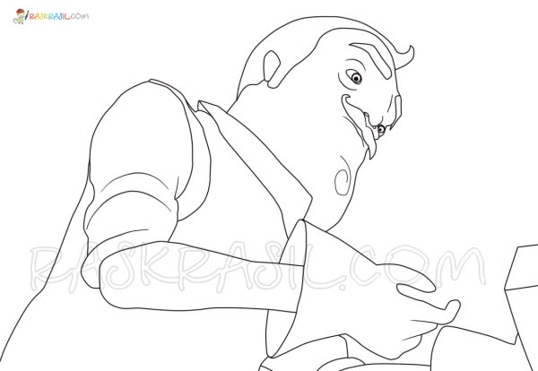 Раскраска дом соседа из игры привет сосед