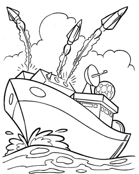 Раскраска война для детей