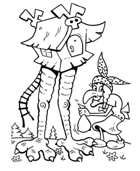 Ведьмочка раскраска для детей