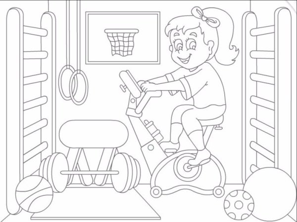 Раскраска ЗОЖ