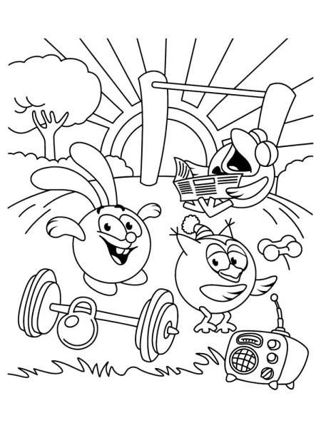 Раскраска здоровый образ жизни для детей