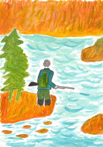 Астафьев Васюткино озеро иллюстрации