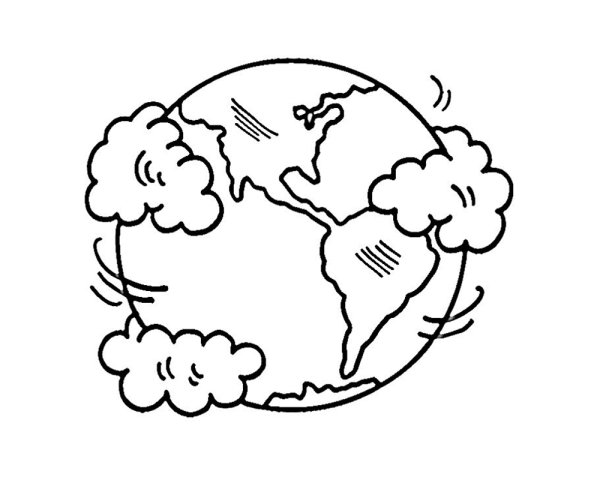 День земли раскраска