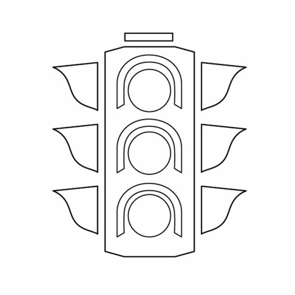 Макет светофора