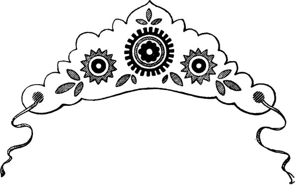 Трафарет кокошника для печати