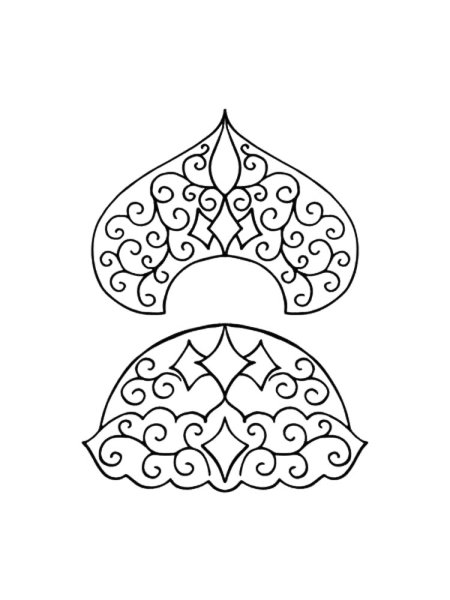 Кокошник детский