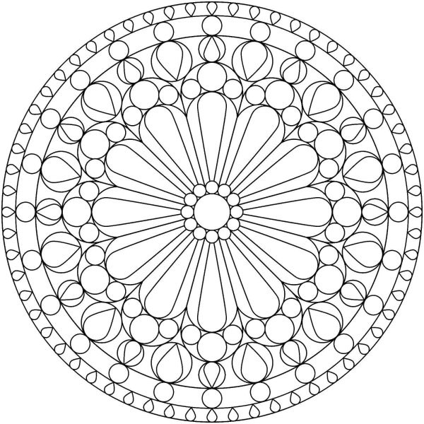 Мандала круглая