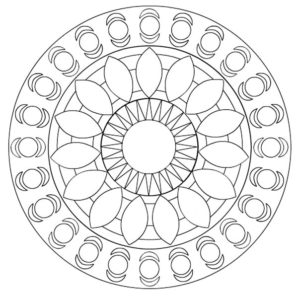 Круговой орнамент простой