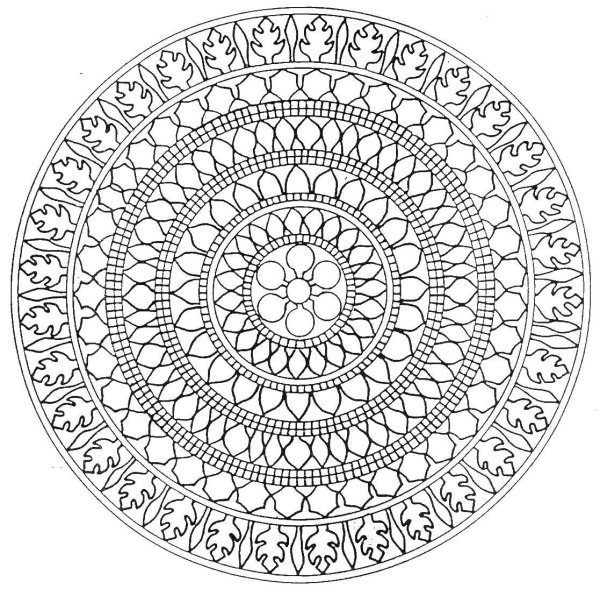 Мандала круглая