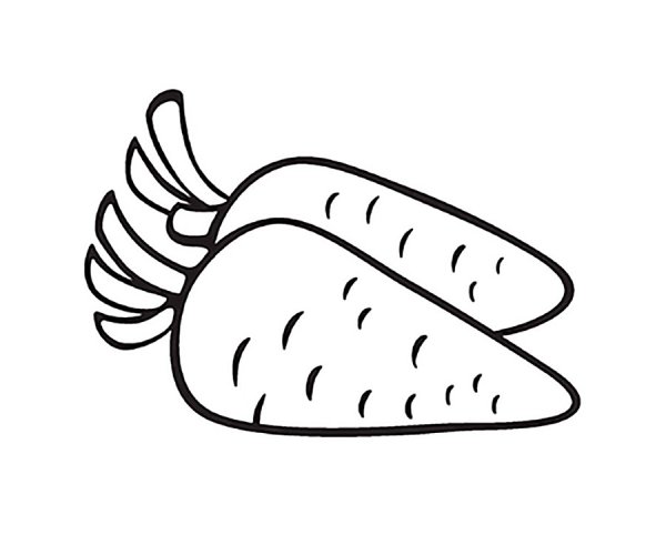 Морковь раскраска