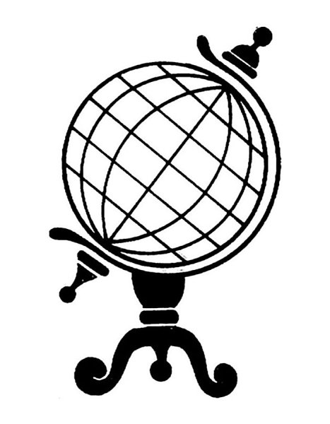 Глобус для раскрашивания