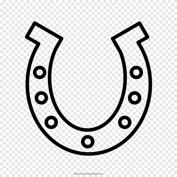 Подкова раскраска