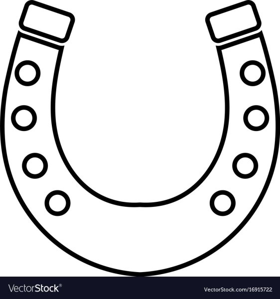 Подкова для раскрашивания