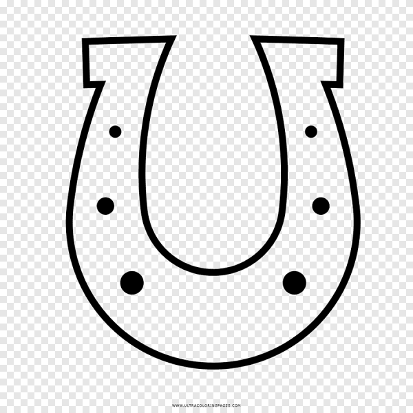 Подкова раскраска