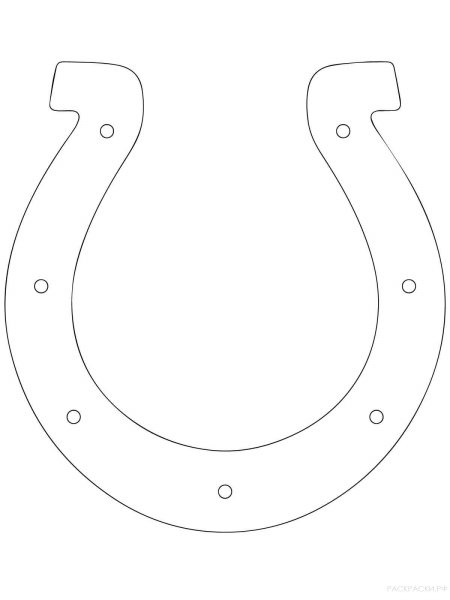 Подкова раскраска