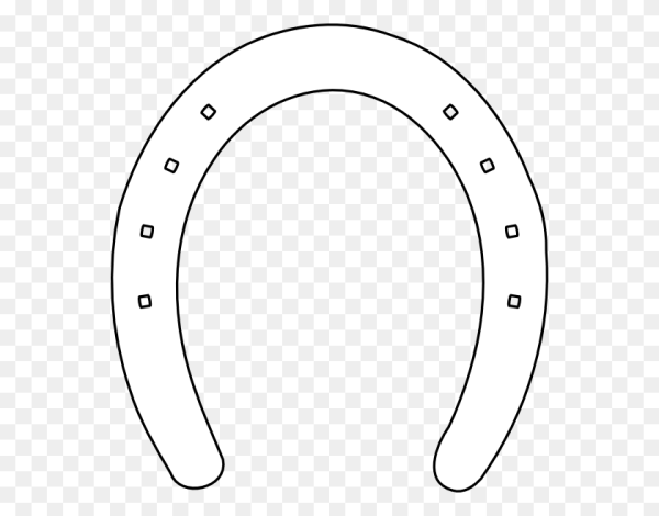 Подкова трафарет