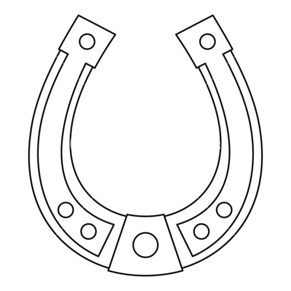 Подкова раскраска