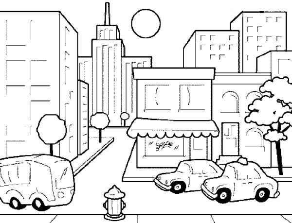 Раскраска "город"