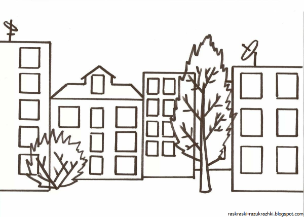 Раскраска "город"