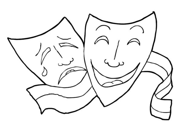 Театр раскраска