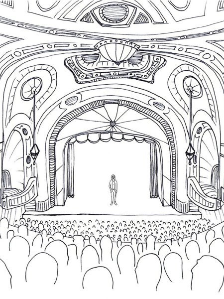 Театр раскраска для детей