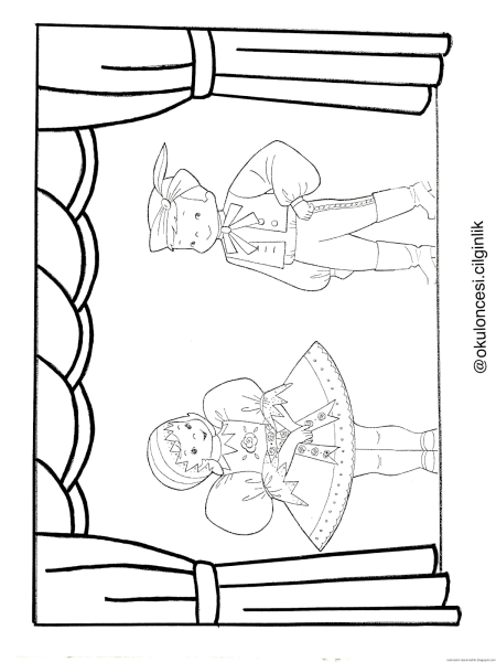 Театр раскраска