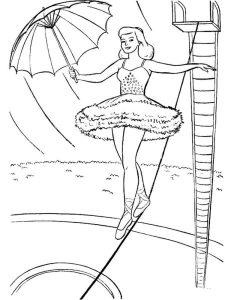 Цирковые животные раскраски