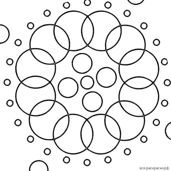 Разукрашки в кружочке