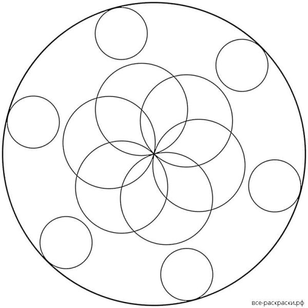 Круги для раскрашивания для малышей