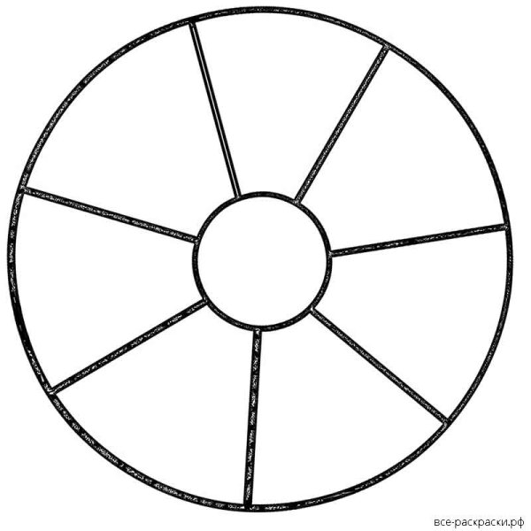 Круг раскраска