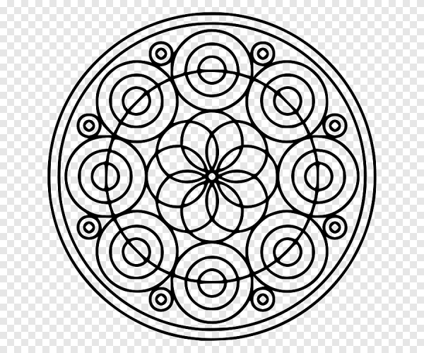 Симметричный узор в круге