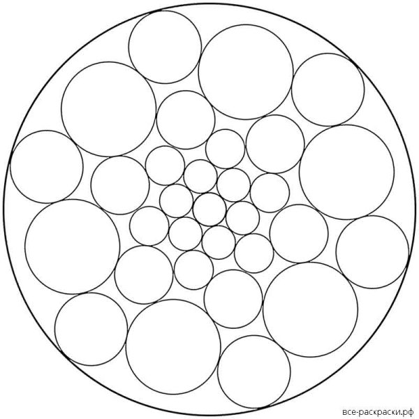 Круг раскраска