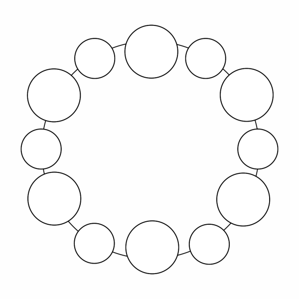 Круг раскраска для детей