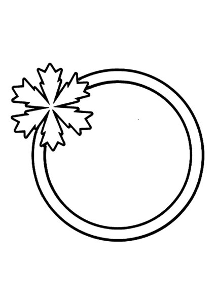 Круг раскраска для детей