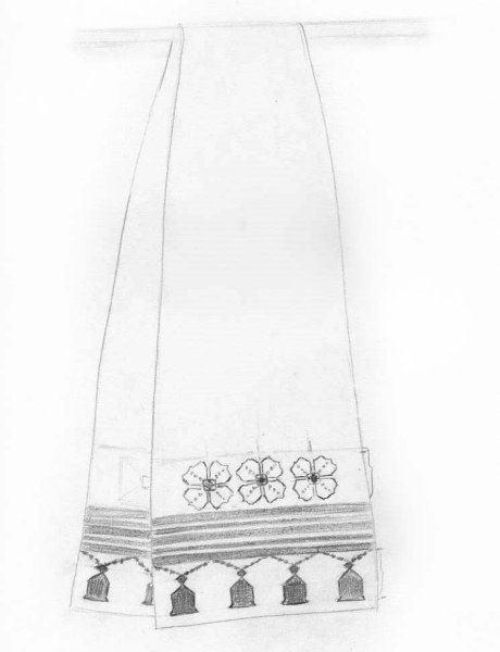 Узор для рушника гладью