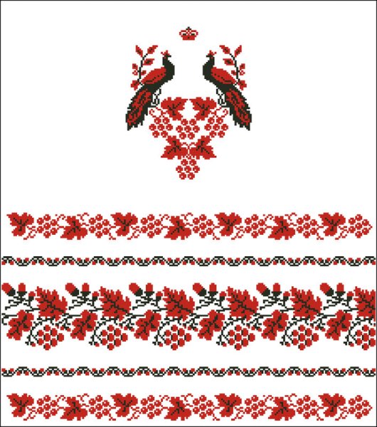 Рисование геометрического узора в полосе