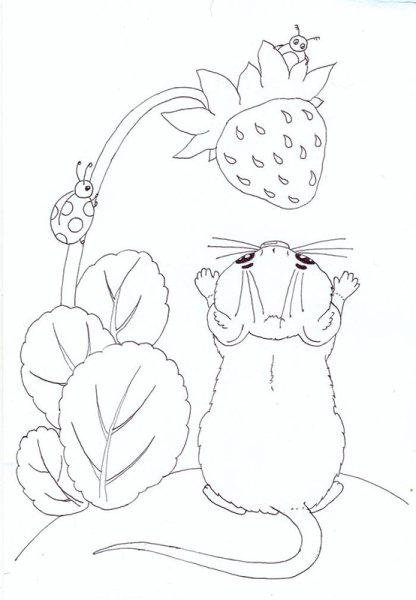 Раскраски к рассказам Бианки мышонок пик