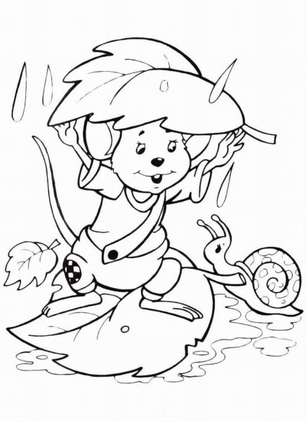 Мышонок пик раскраска