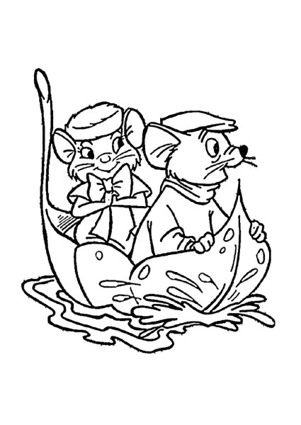 Мышонок пик раскраска для детей