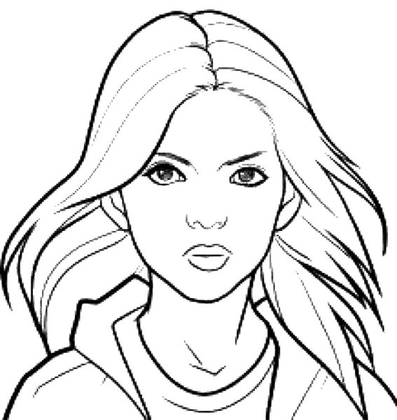 Контур лица