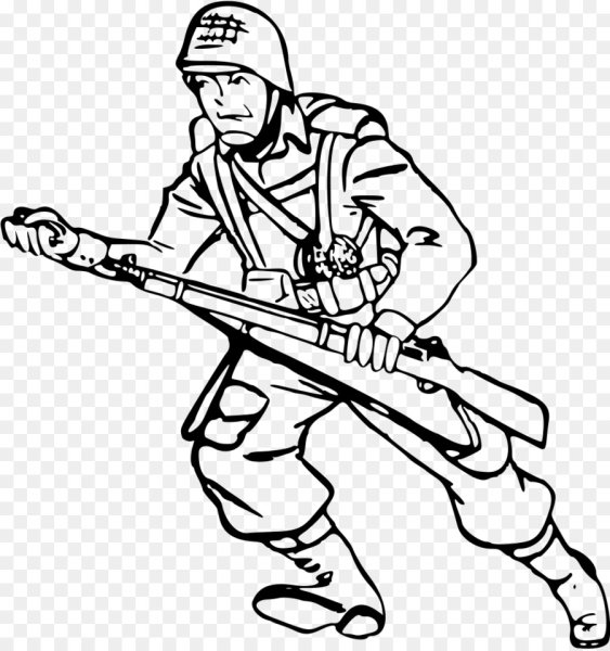 Солдат раскраска для детей