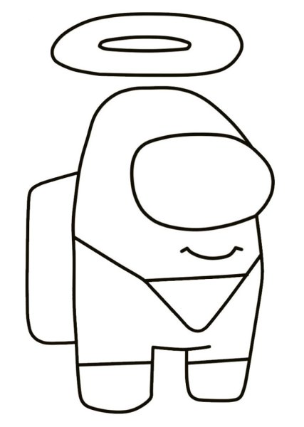 Амонг АС раскраска персонажей из игры