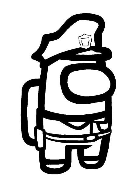 Амонг АС чёрно белые