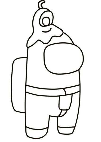 Амонг АС чёрно белые